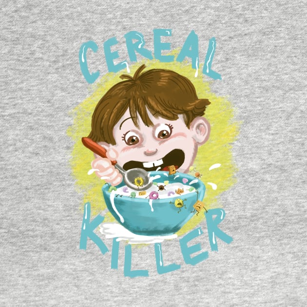 Cereal Killer Watercolor Breakfast Cereal Version 1 by Froggy101rj